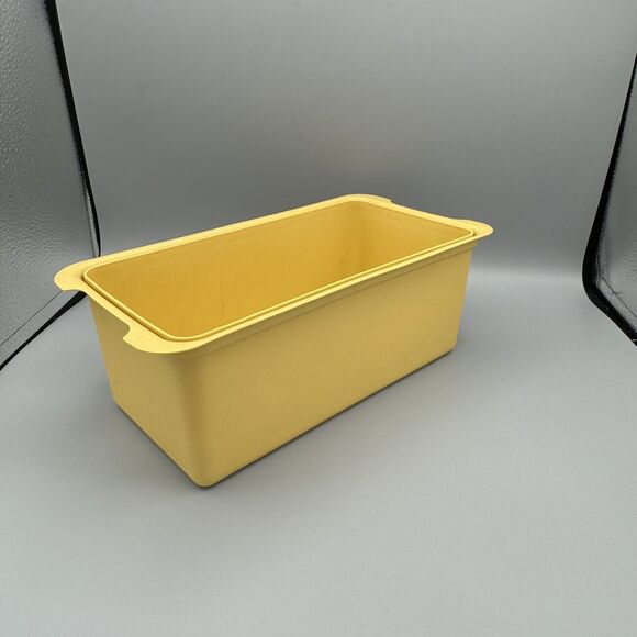 Vtg Tupperware Bread Box 171-5 and Lid 172-2 Harvest Gold Almond Kitchen Camping - Picture 14 of 16